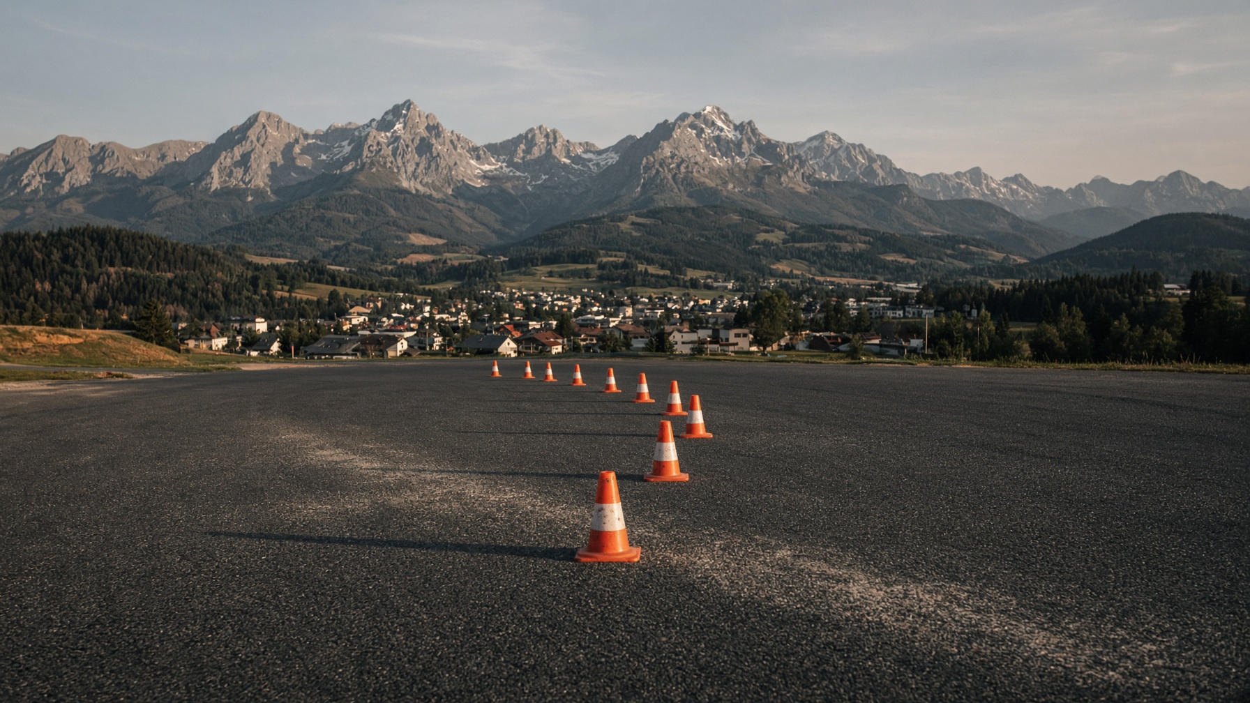Kartslalom-Kurs der MSG Sonthofen vor den Allgäuer Bergen
